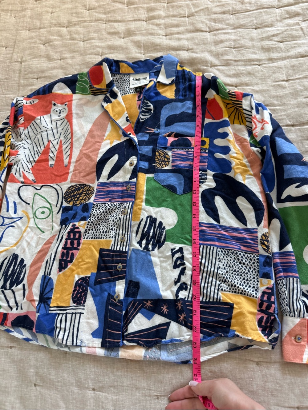 Anthropologie Marcello Velho Flannel Pajama Set Size Small - Picture 9 of 14